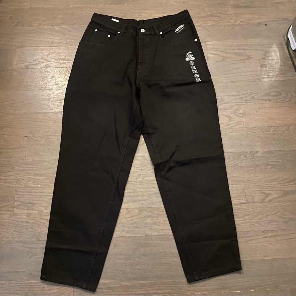 Vintage Iceberg History Baggy Fit Jeans 90s - black